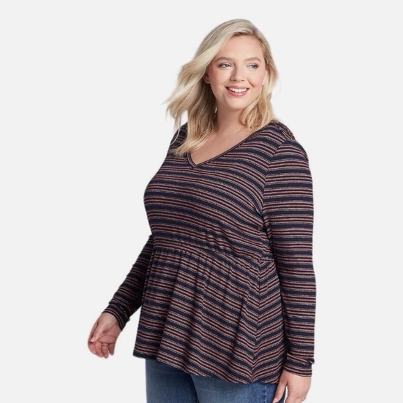 Lane Bryant Tops - Lane Bryan Top Navy and Orange Women's Size 18/20